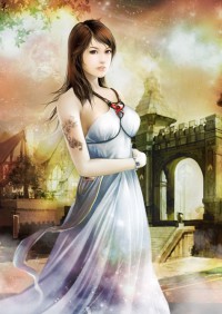 我和女兒在鄉間